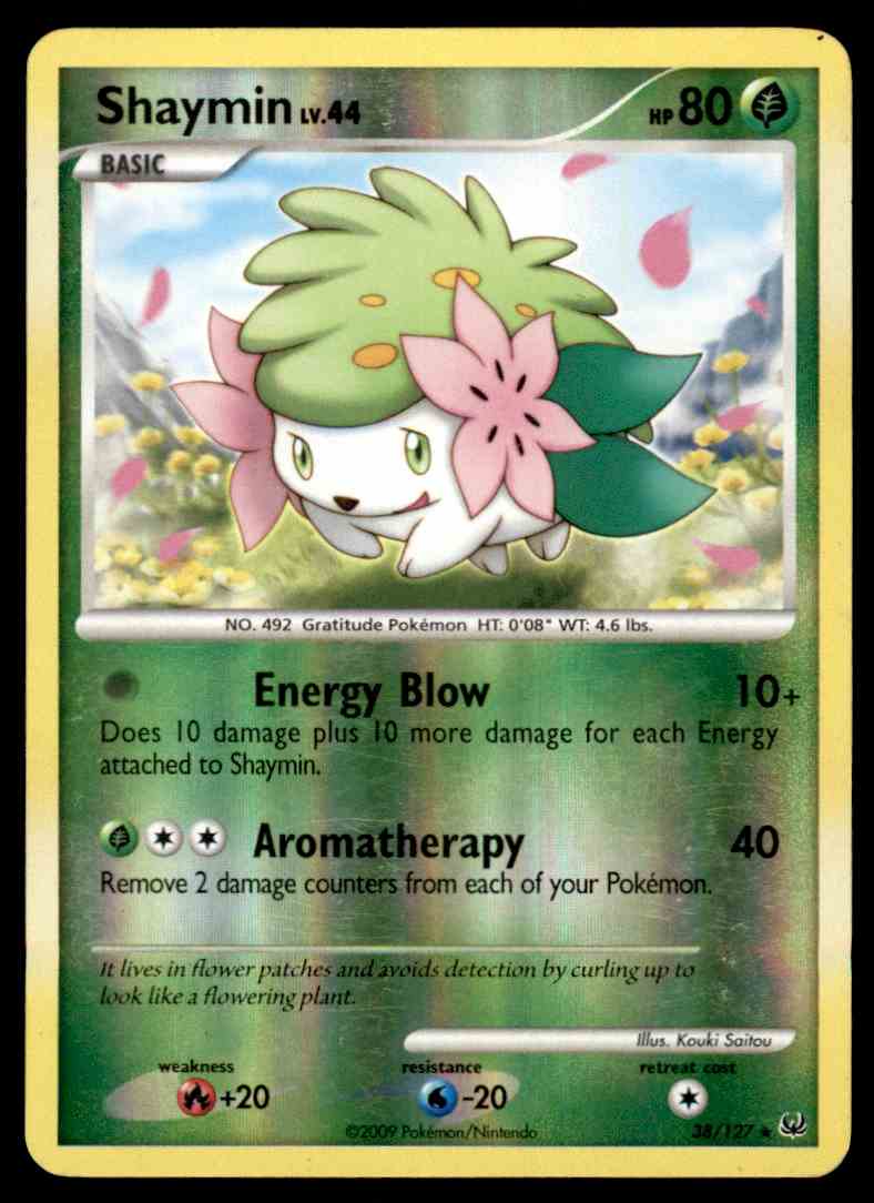 2009 Pokemon Card Platinum Shaymin 38127 On Kronozio