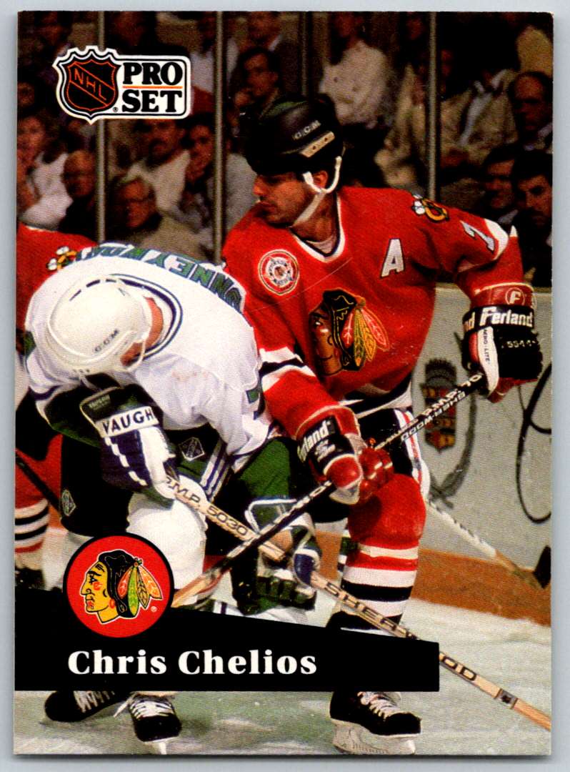 1991-92 Pro Set Chris Chelios #48 card front image