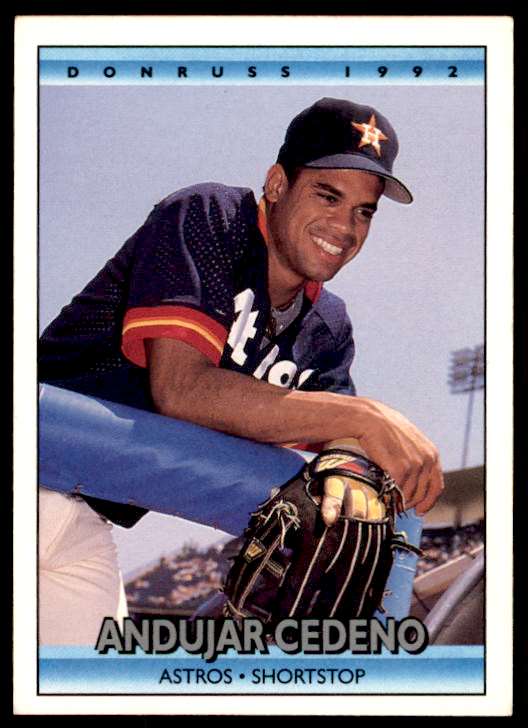 1992 Donruss Baseball Andujar Cedeno Houston Astros #549 ...