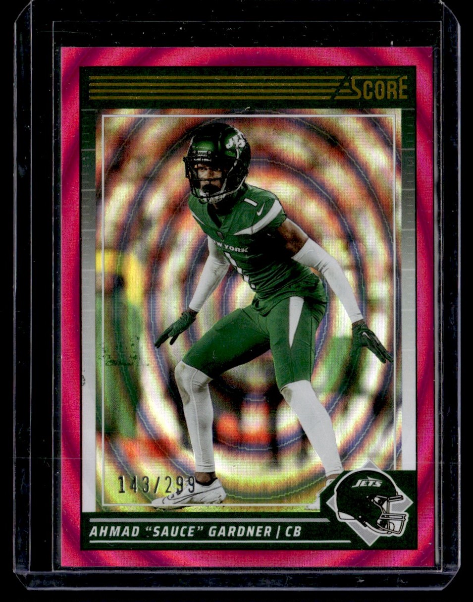 2024 Panini Score Pink Ellipse Ahmad Sauce Gardner 143/299 #217 | eBay