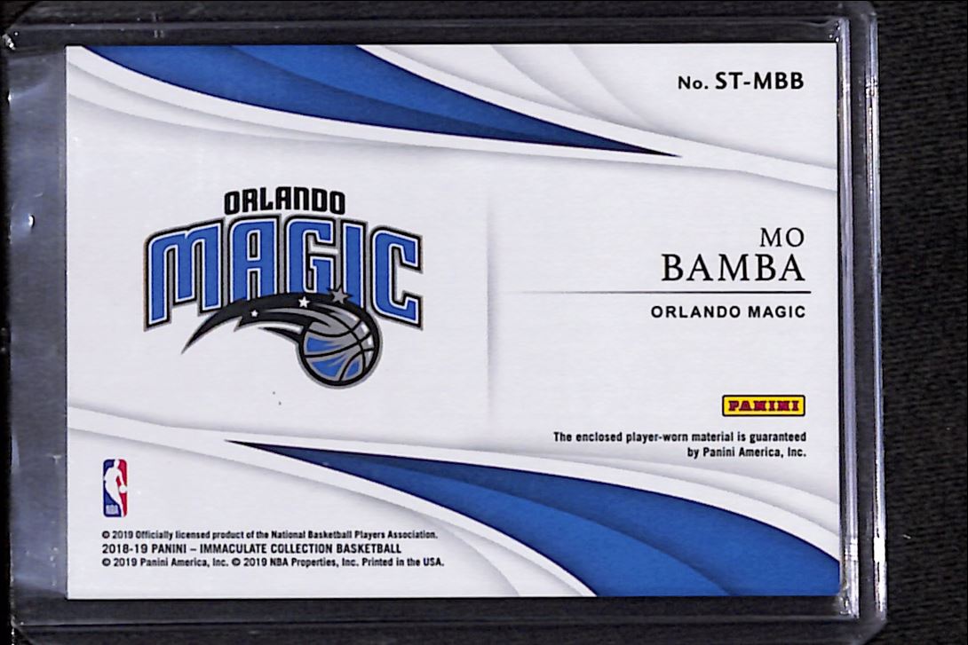 2018-19 Panini Immaculate Collection Mo Bamba #ST-MBB on Kronozio