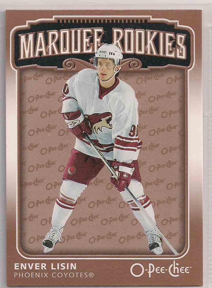2006-07 O-Pee-Chee Marquee Rookies Enver Lisin #560