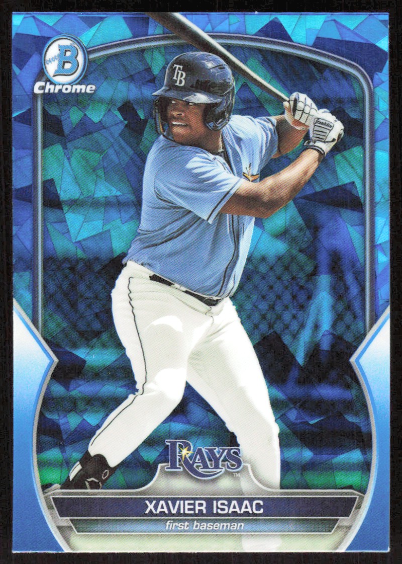 ゼイビア・アイザック 2023 9374B Bowman Draft Chrome SAPPHIRE Refractors Xavier