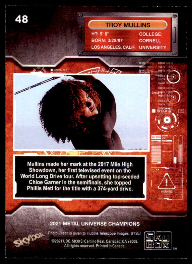 2021 Skybox Metal Universe Champions SPECTRUM Parallel #48 Troy
