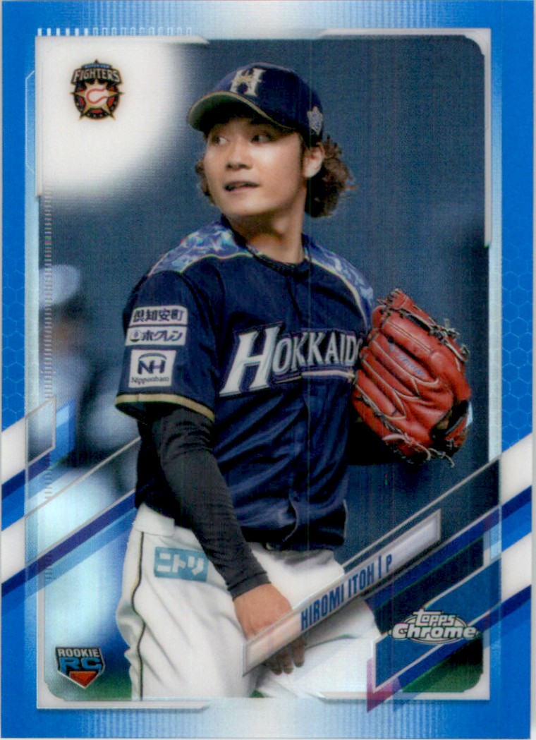2021 Topps Chrome Nippon Blue Refractors Hiromi Itoh #74 on Kronozio