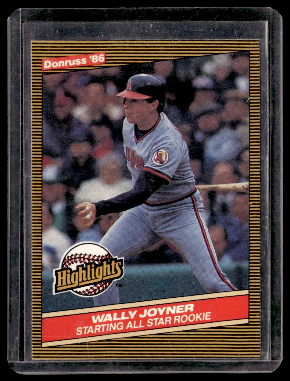 1986 Donruss Highlights Wally Joyner #23