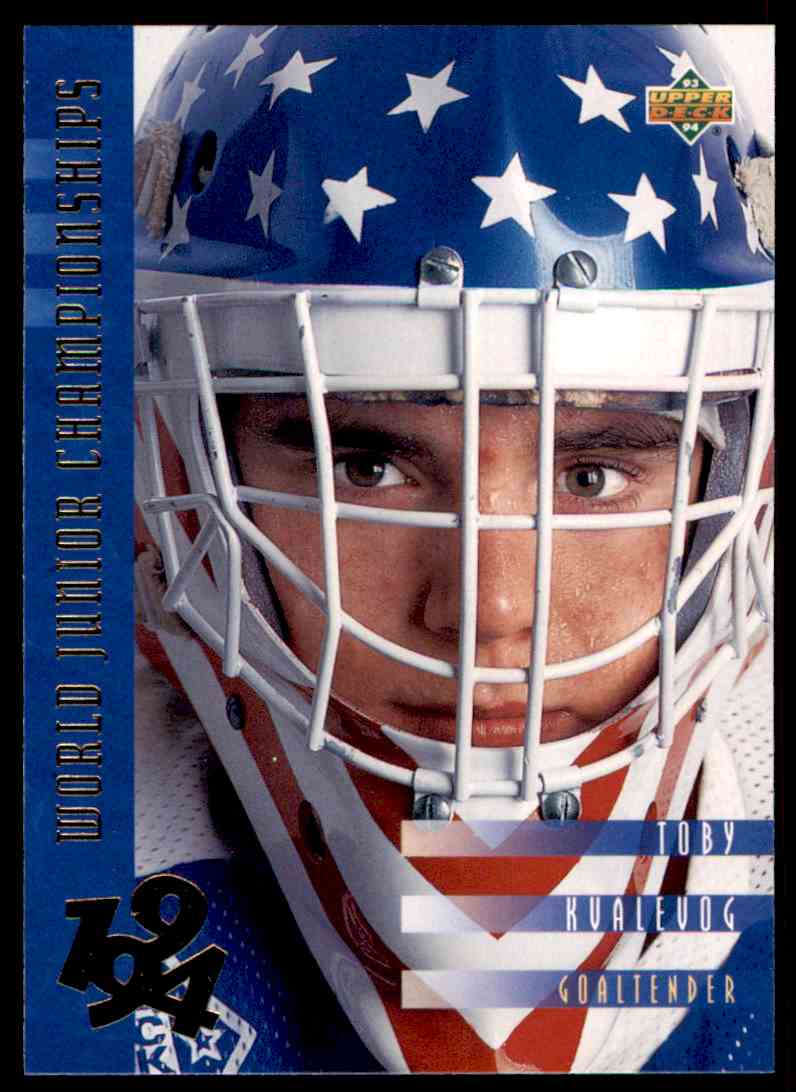 1993-94 Upper Deck UD NHL Toby Kvalevog #555