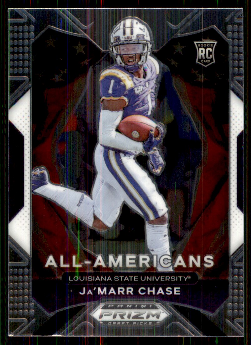 2021 Prizm Draft Picks All-Americans Ja'Marr Chase #185 on Kronozio