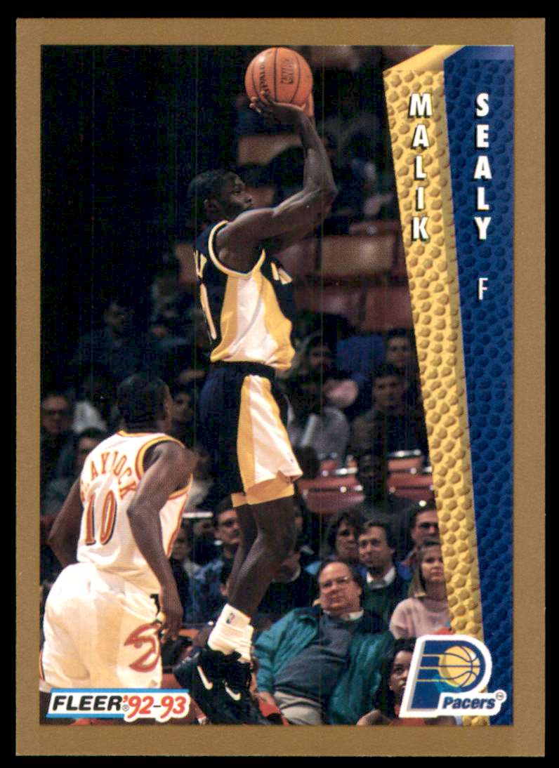 1992-93 Fleer Malik Sealy RC #353 card front image
