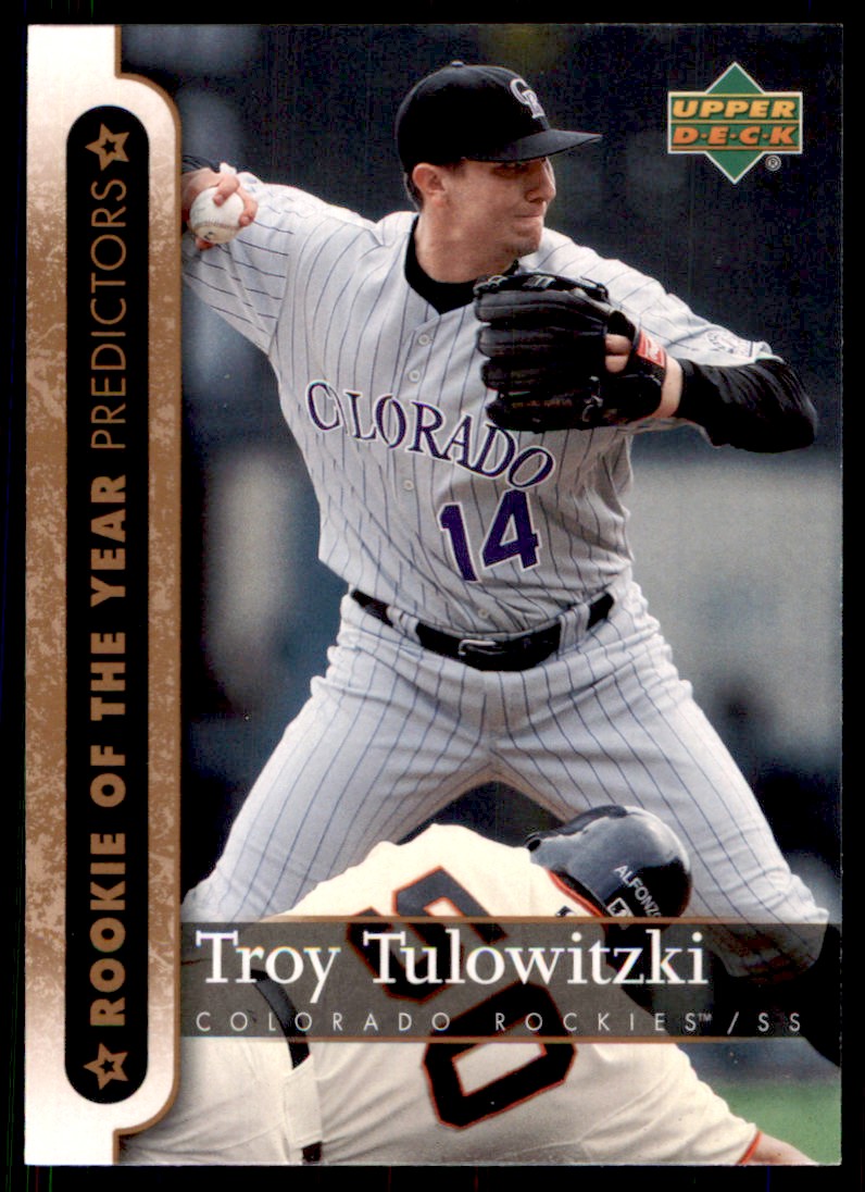 Lot Detail - 2007 Troy Tulowitzki Rookie Colorado Rockies Game