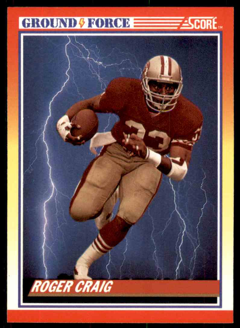 NFL Roger Craig NFL Football Great Autographed 1990 Topps 