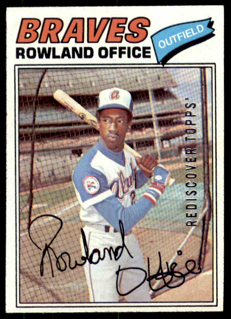1977 Topps Rediscover 2017 Rowland Office Atlanta Braves