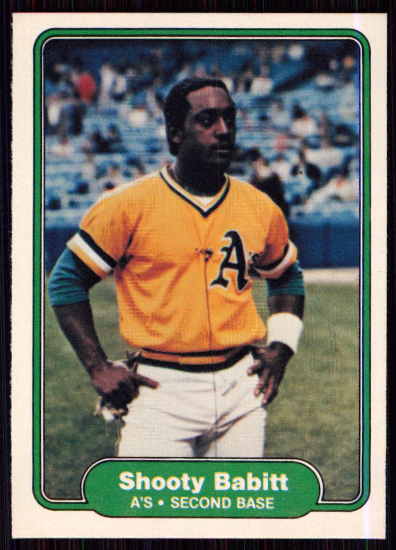 1982 Fleer Shooty Babitt Rookie Oakland Athletics #86 | eBay