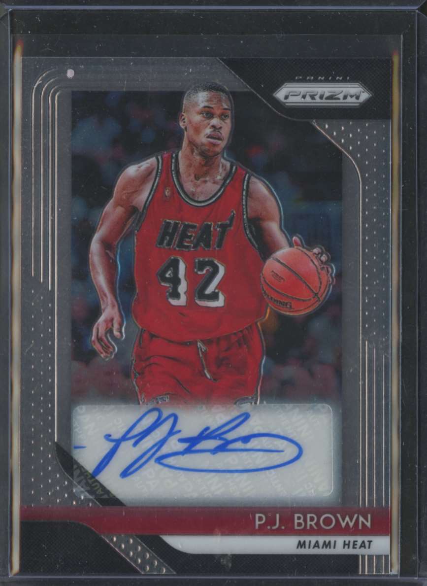 2018-19 Prizm Autograph P.J. Brown on Kronozio