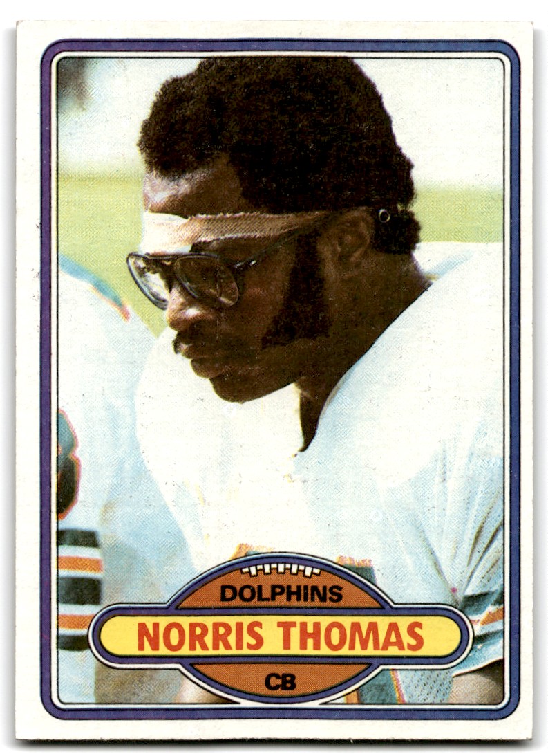 1980 Topps (A) Norris Thomas Miami Dolphins #441 | eBay