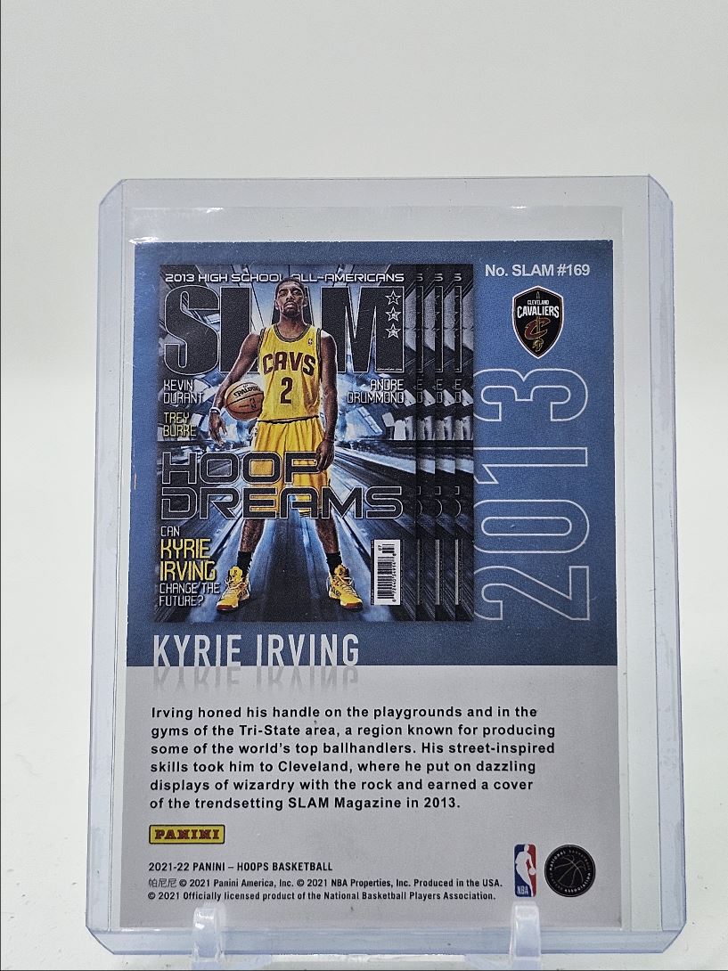 2021-22 NBA HOOPS SLAM HOOP DREAMS BASKETBALL CAVALIERS KYRIE IRVING card back image