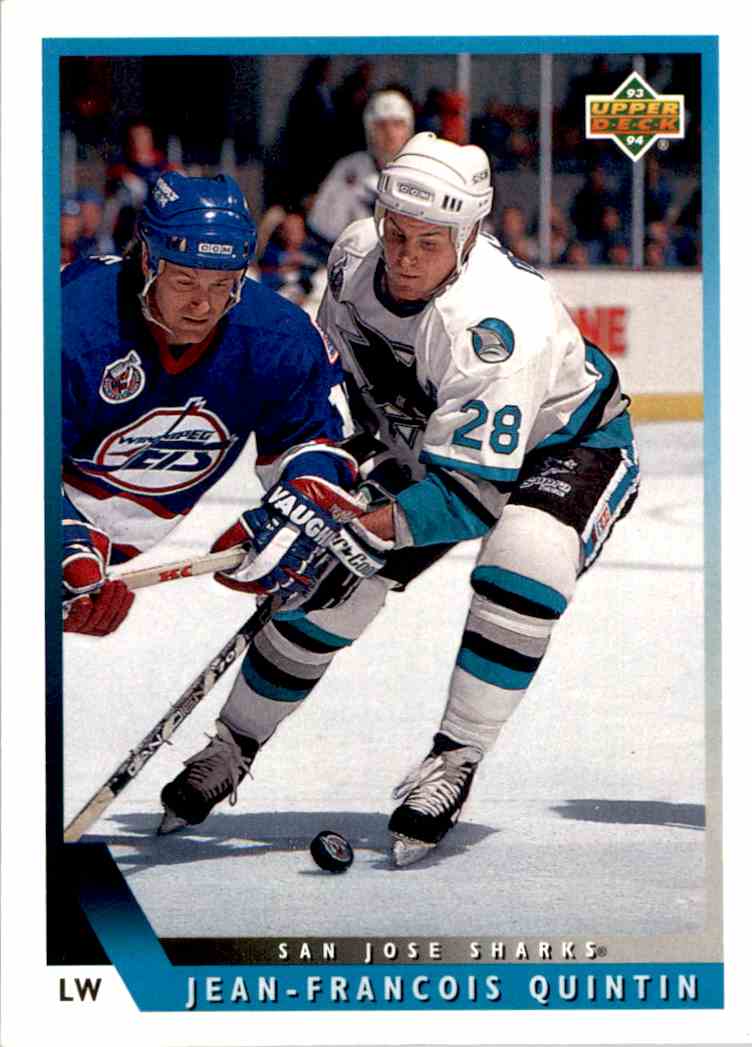 Jean-Francois Quintin Hockey Card 1994-95 Parkhurst #212 Jean-Francois Quintin