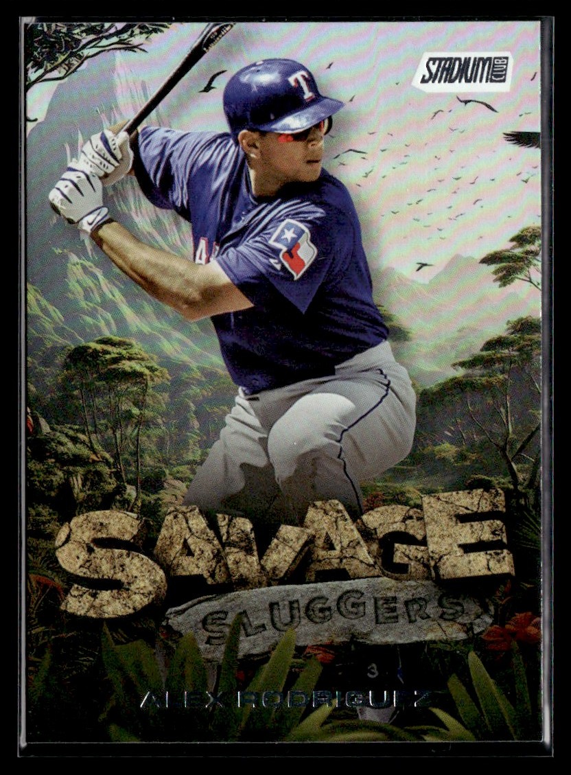 2025 Topps Stadium Club Savage Slugger Alex Rodriguez Texas