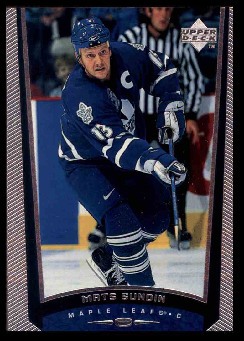 1999 00 Upper Deck Mats Sundin 370 On Kronozio