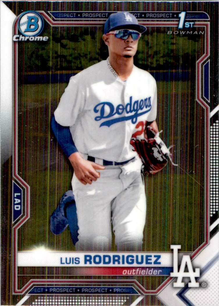 2021 Bowman Chrome Prospects Luis Rodriguez #BCP-196 card front image