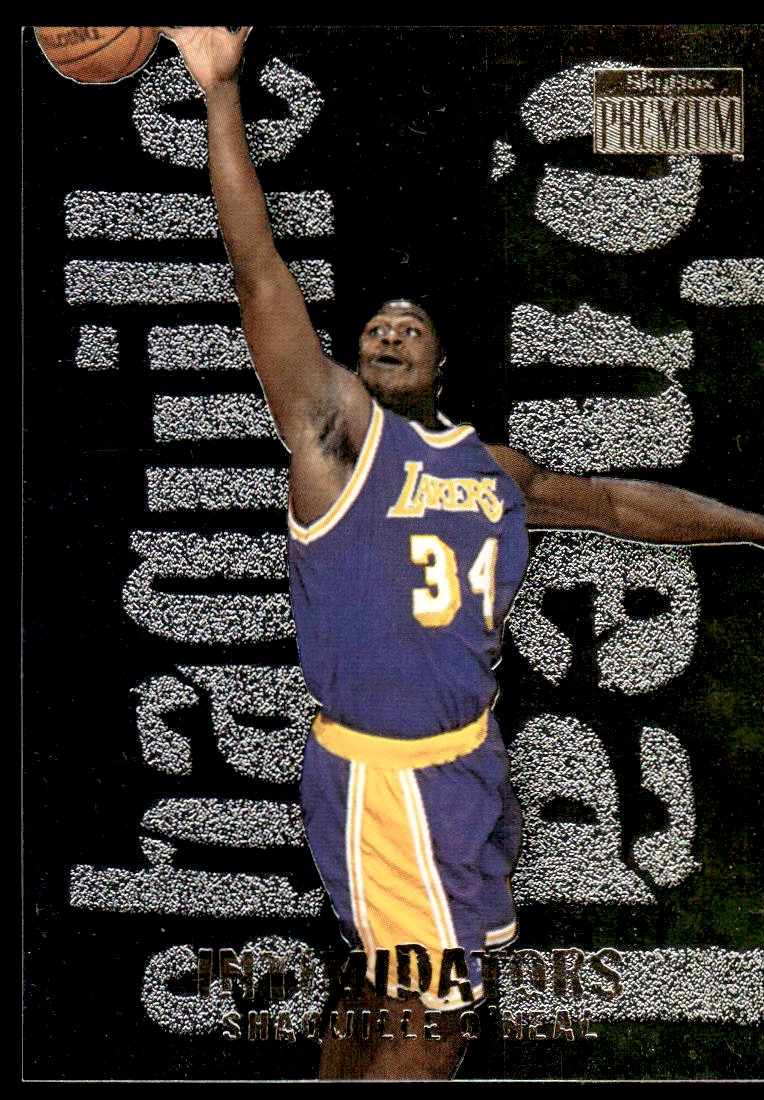 1997-98 skybox premium shaquille o'neal #15 card front image