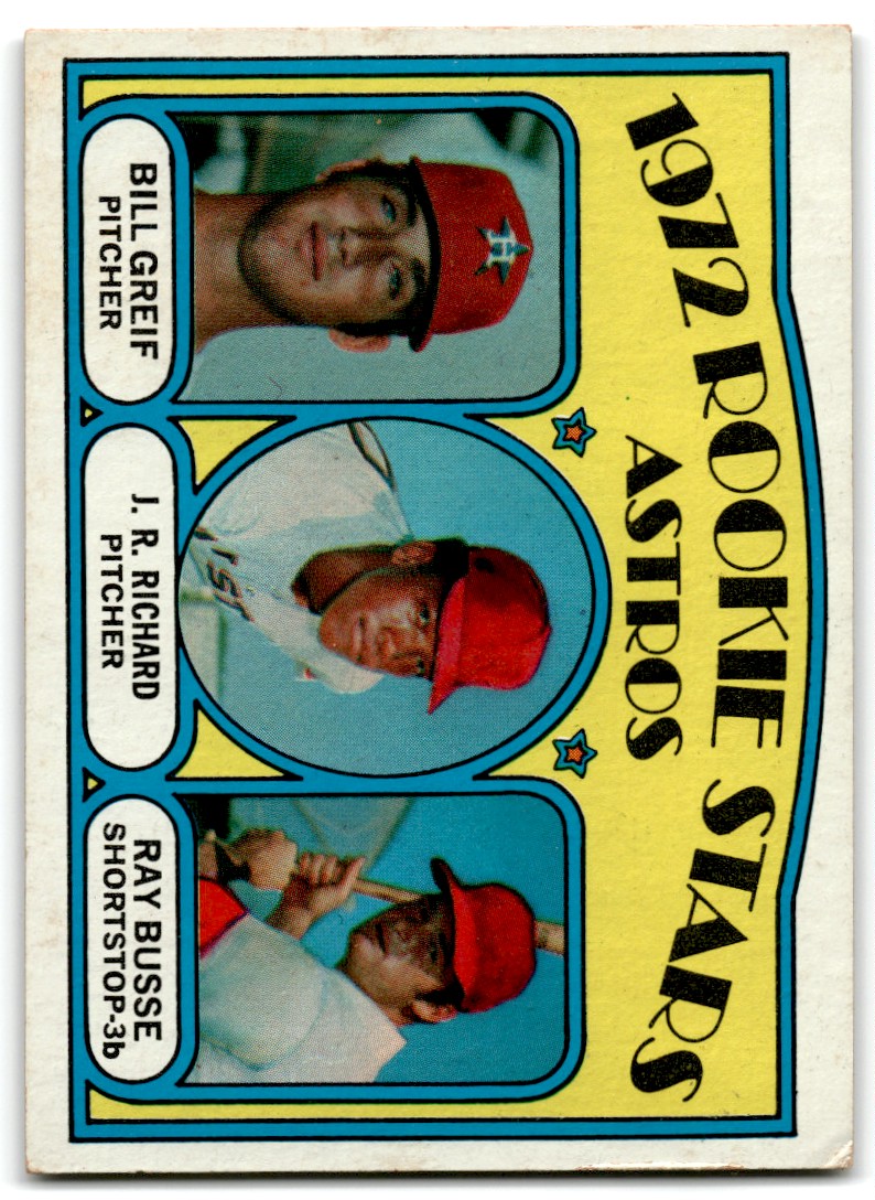 1972 Topps Astros Rookies - Bill Greif/J.R. Richard/Ray Busse #101 card front image