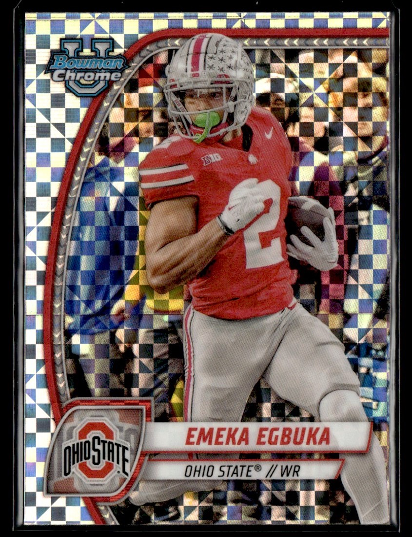 ukm 36532  2024 Bowman Chrome University X-Fractor Emeka Egbuka Ohio