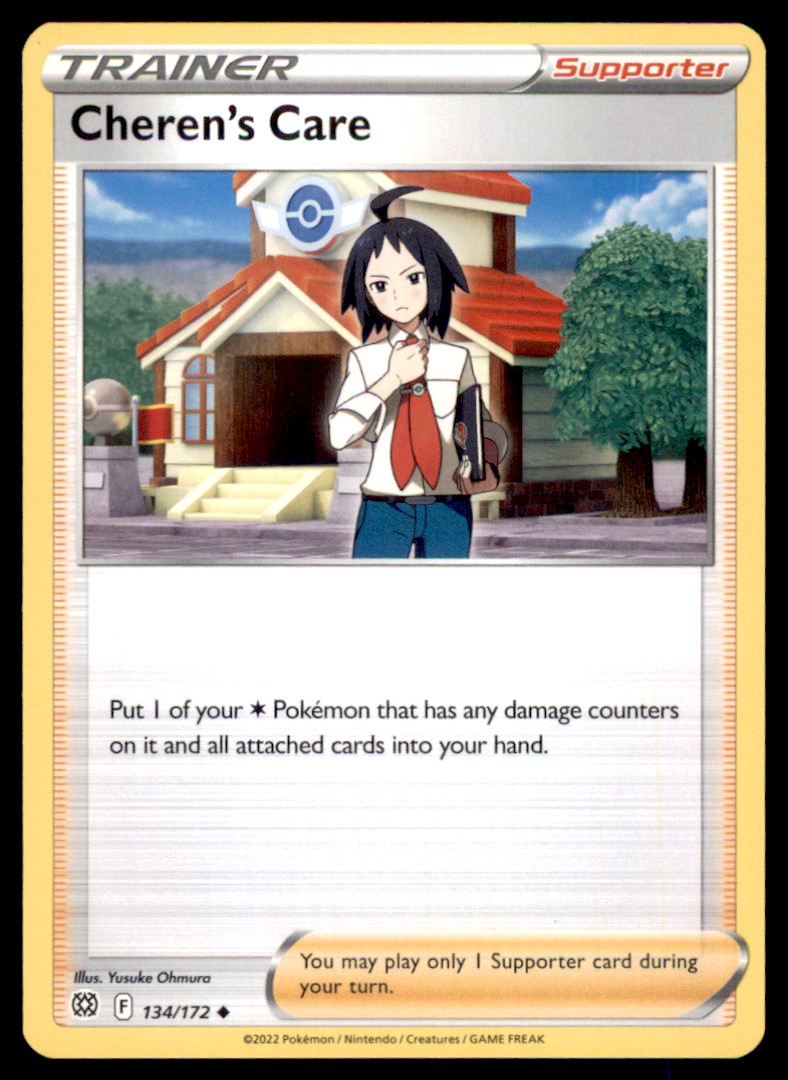 cheren's care pokemon card price - Sword & Shield - Crown Zenith - Brilliant Stars Singles Cheren's Care Rainbow Secret Rare