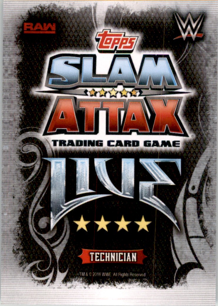 2018 Topps WWE Slam Attax Live India Sasha Banks #123 card back image