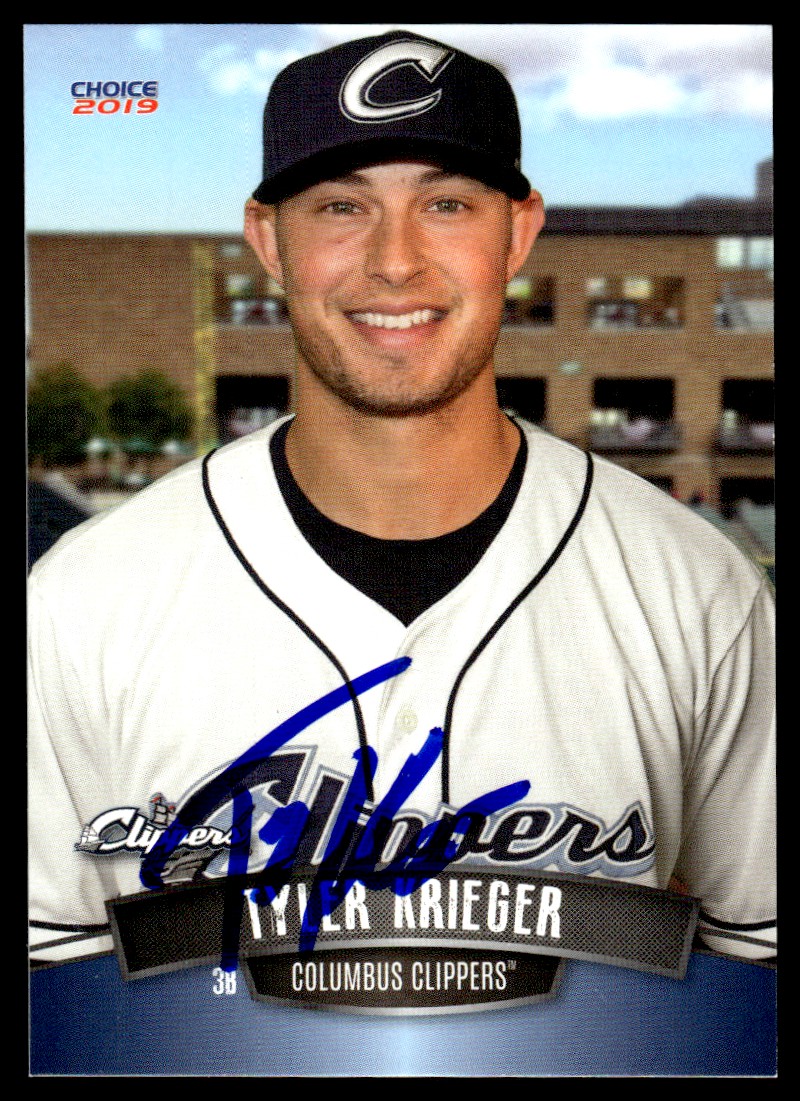 2019 Choice Baseball Card Tyler Krieger Columbus Clippers #16