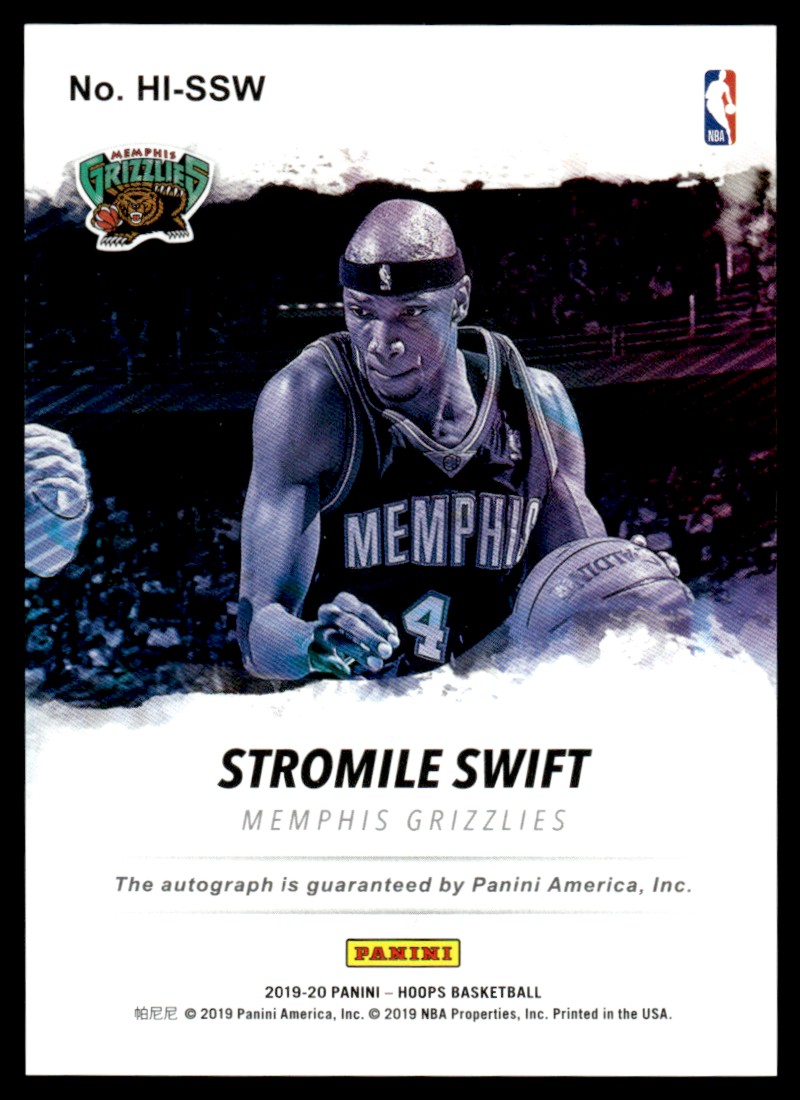 2019-20 Hoops Ink Stromile Swift #HI-SSW card back image