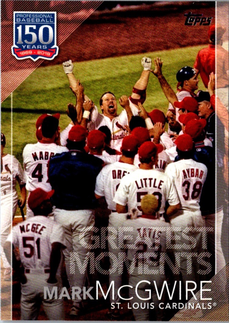 2019 Topps 150 Years of Professional Baseball Greatest Moments Mark