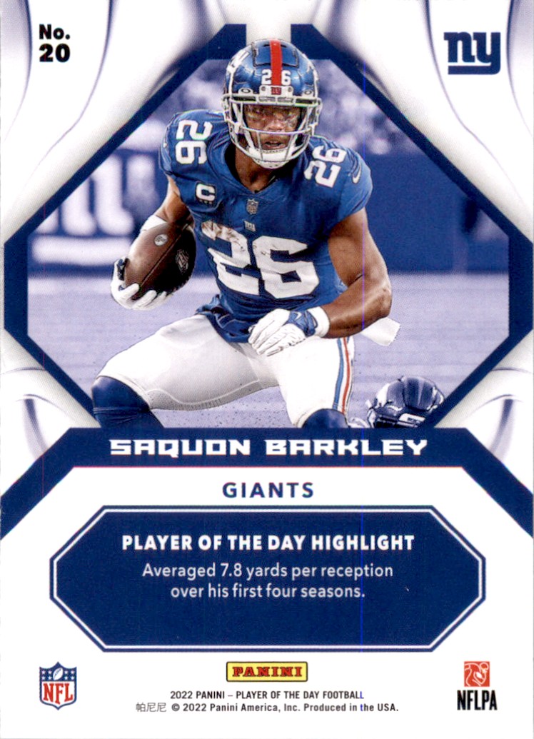 PANINI NFLカード OBSIDIAN DIE-CUT SAQUON BARKLEY GIANTS 01/10 #V13 送料無料 中古 IT1 PANINI NFLカード OBSIDIAN DIE-CUT SAQUON BARKLEY GIANTS 01