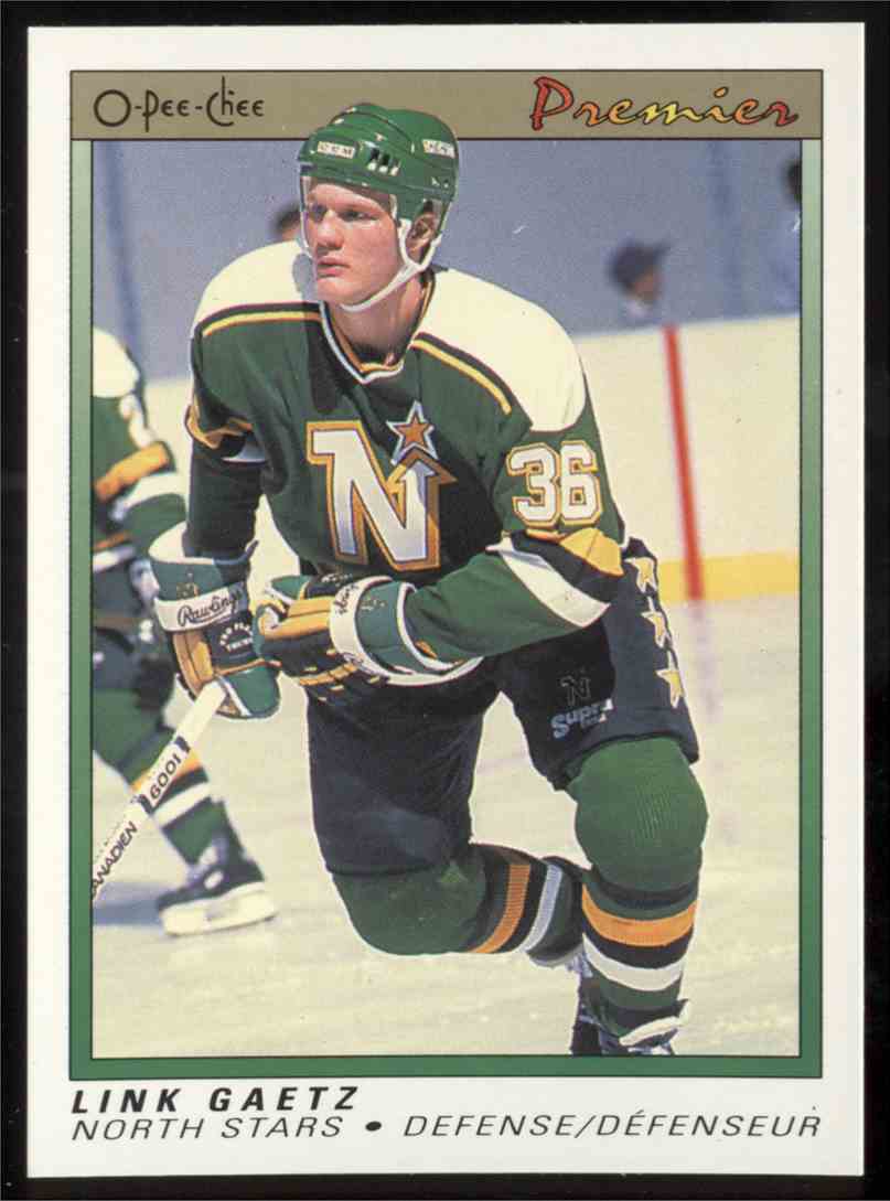 1990-91 O-Pee-Chee Premier Link Gaetz #33 on Kronozio