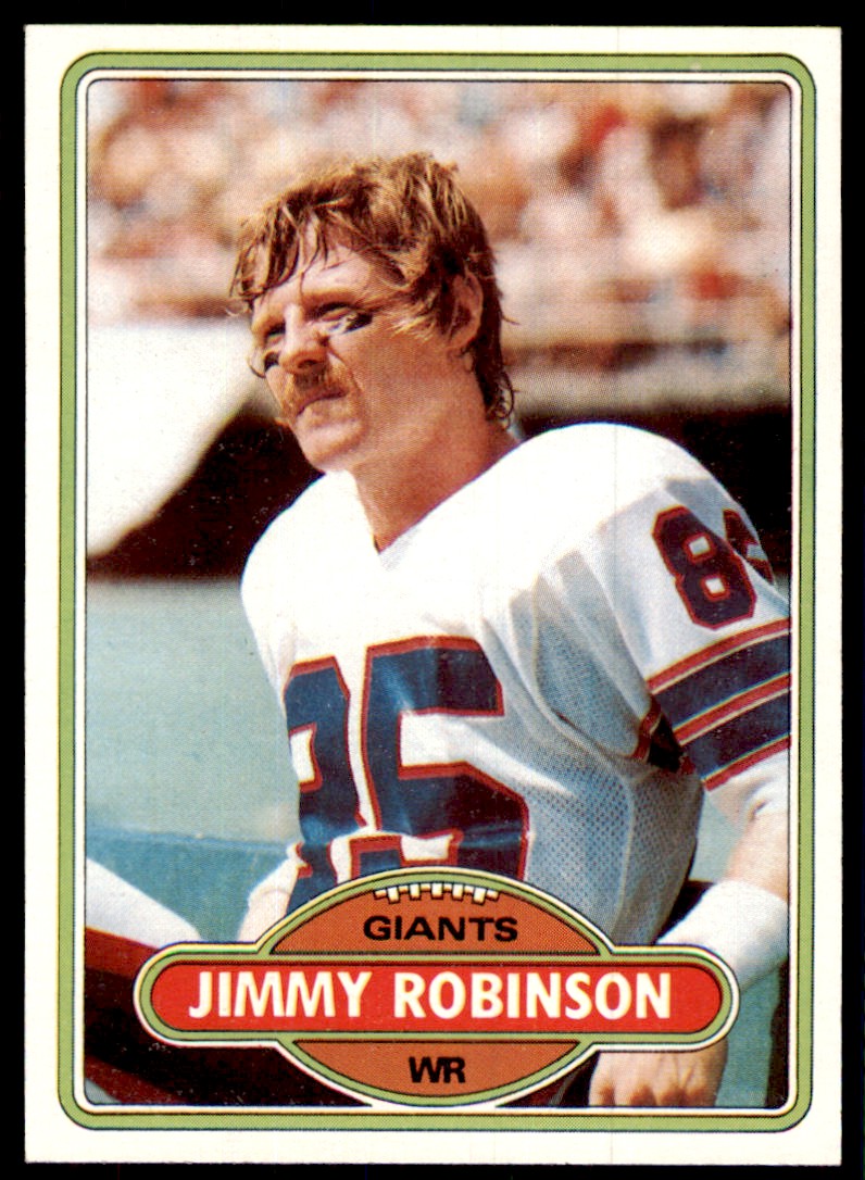 1980 Topps Jimmy Robinson Football Card New York Giants #74 | eBay