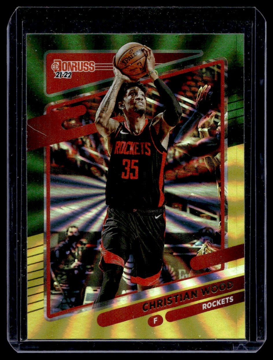 【2/25】Christian Wood rockets glorified Christian Wood 2021-22 Mosaic Silver Prizm - Houston Rockets