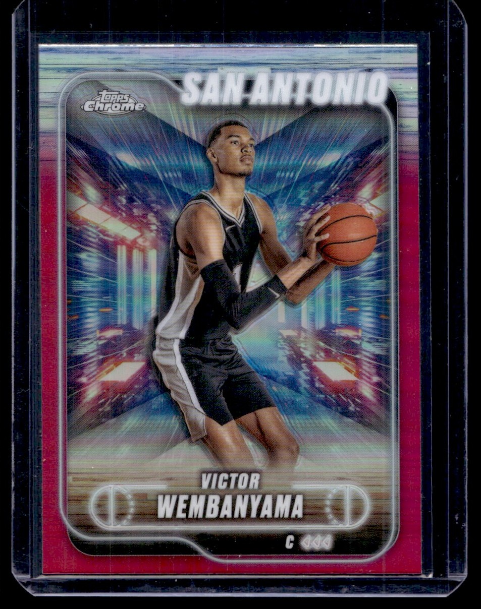 2025-26 Topps Chrome Magenta Refractor Victor Wembanyama San