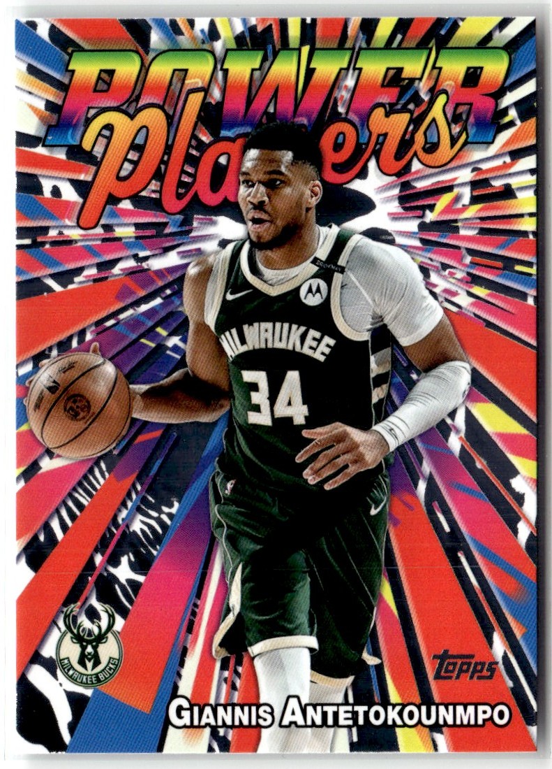 2025-26 TOPPS POWER PLAYERS GIANNIS ANTETOKOUNMPO MILWAUKEE BUCKS