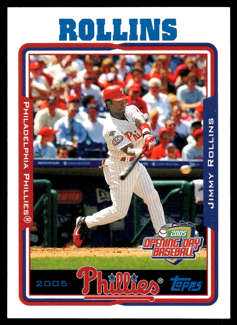 2005 Topps Opening Day Baseball Card Jimmy Rollins Philadelphia