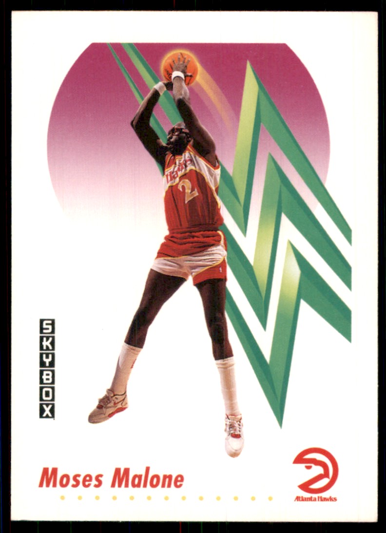 1991-92 SkyBox Moses Malone #4 card front image