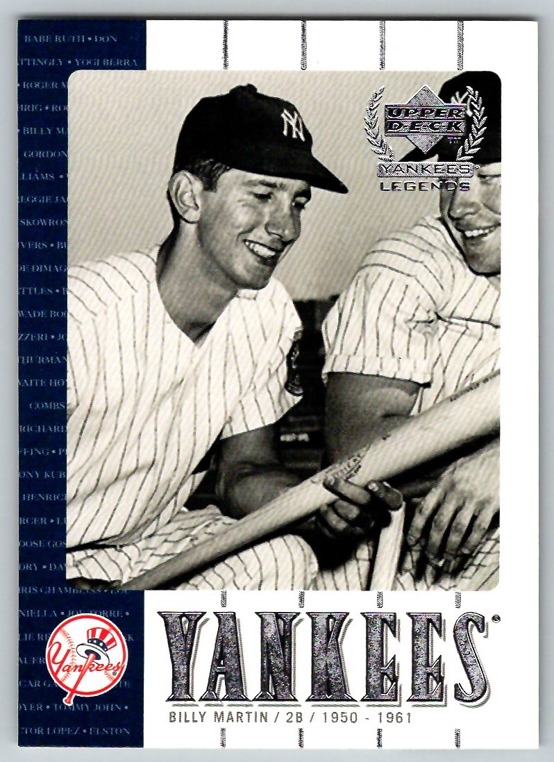 2000 UPPER DECK YANKEES LEGENDS MASTERPIECESET BILLY MARTIN NEW