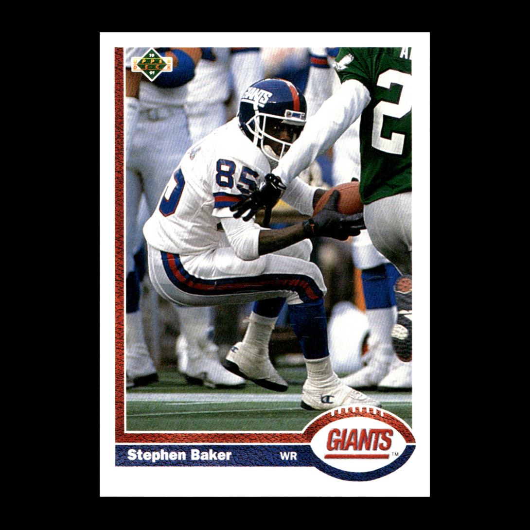 Stephen Baker 1991 Upper Deck New York Giants #185 R324I 67 | eBay