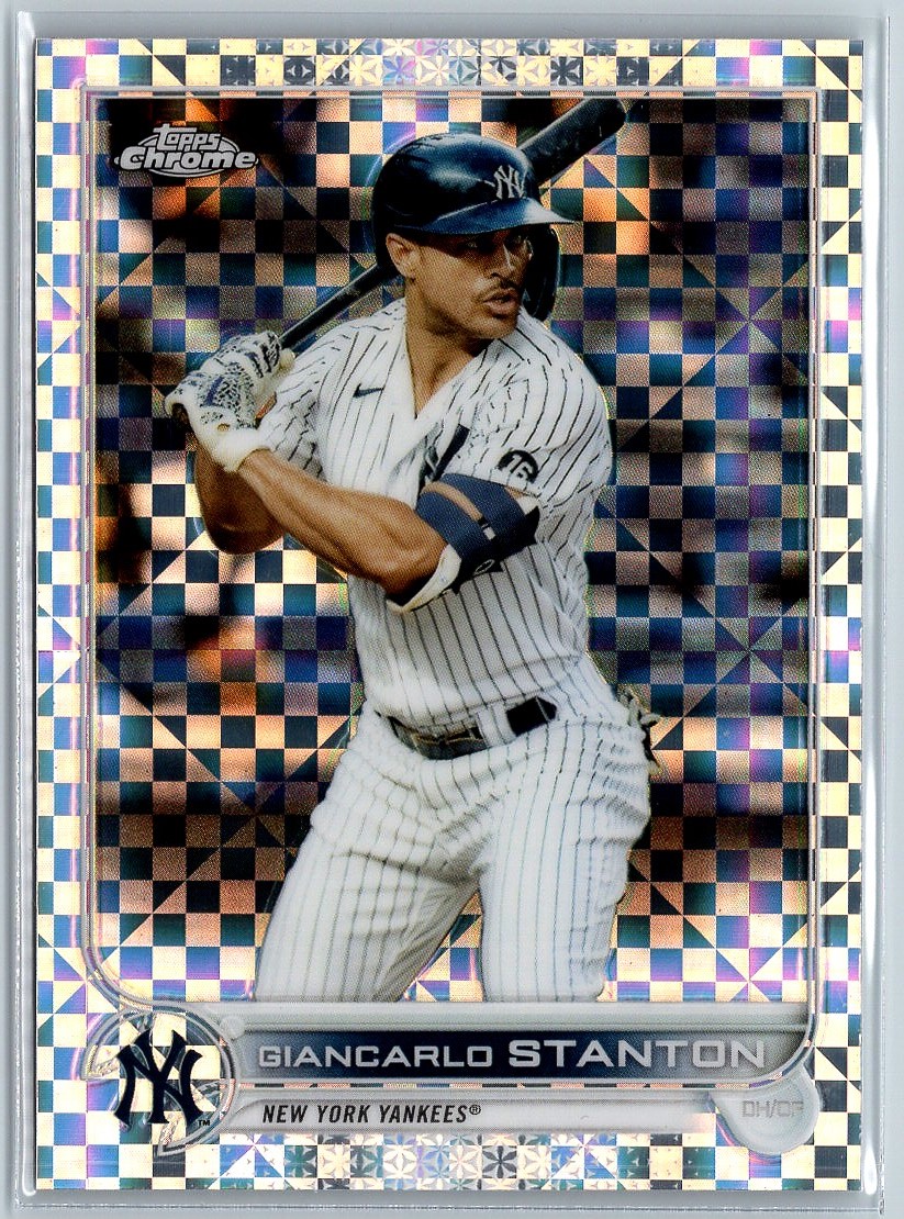 2022 TOPPS CHROME XFRACTOR GIANCARLO STANTON NEW YORK