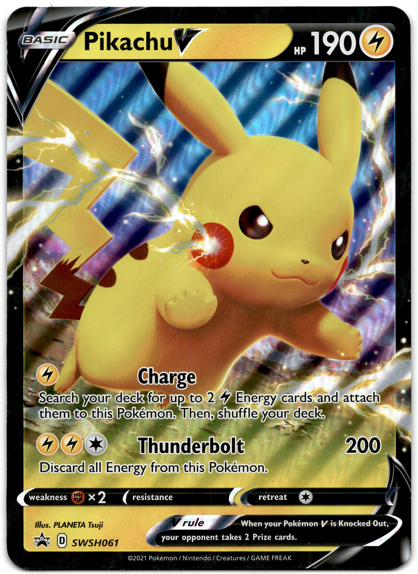 Pikachu V トレーディングカード Pokemon Trading Card TCG Pikachu V #SWSH061 | eBay