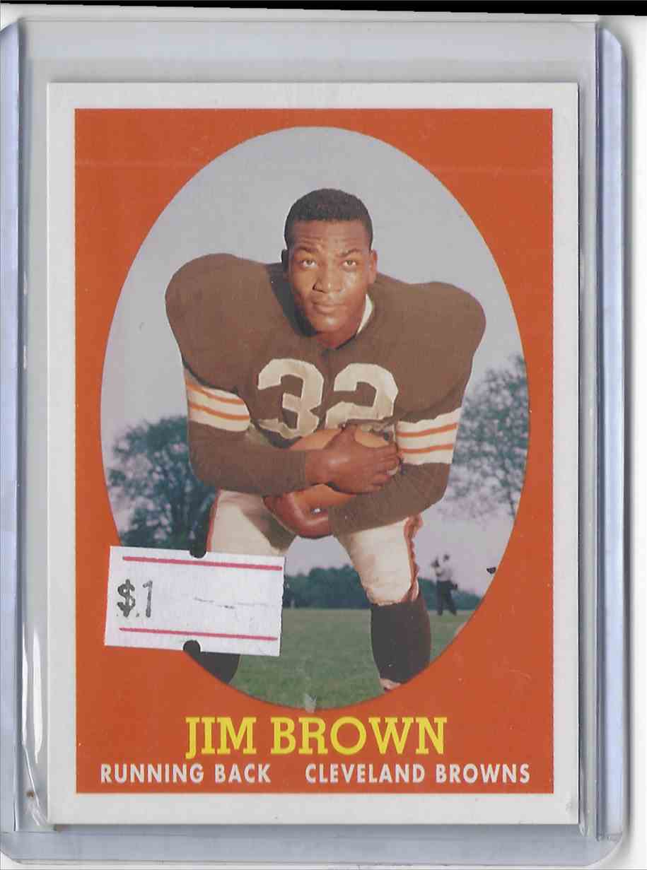 Jim Brown Turn Back the Clock #22 2007 Topps Football Card 