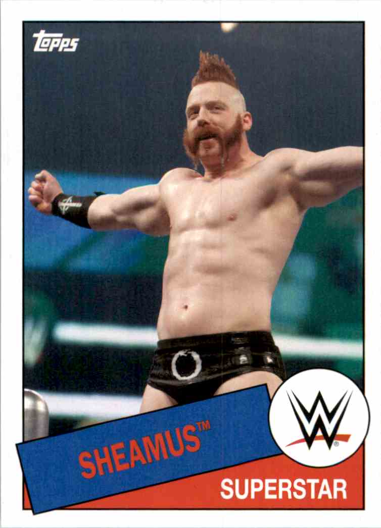 2015 Topps Heritage Wwe Wrestling Card Sheamus #93 card front image