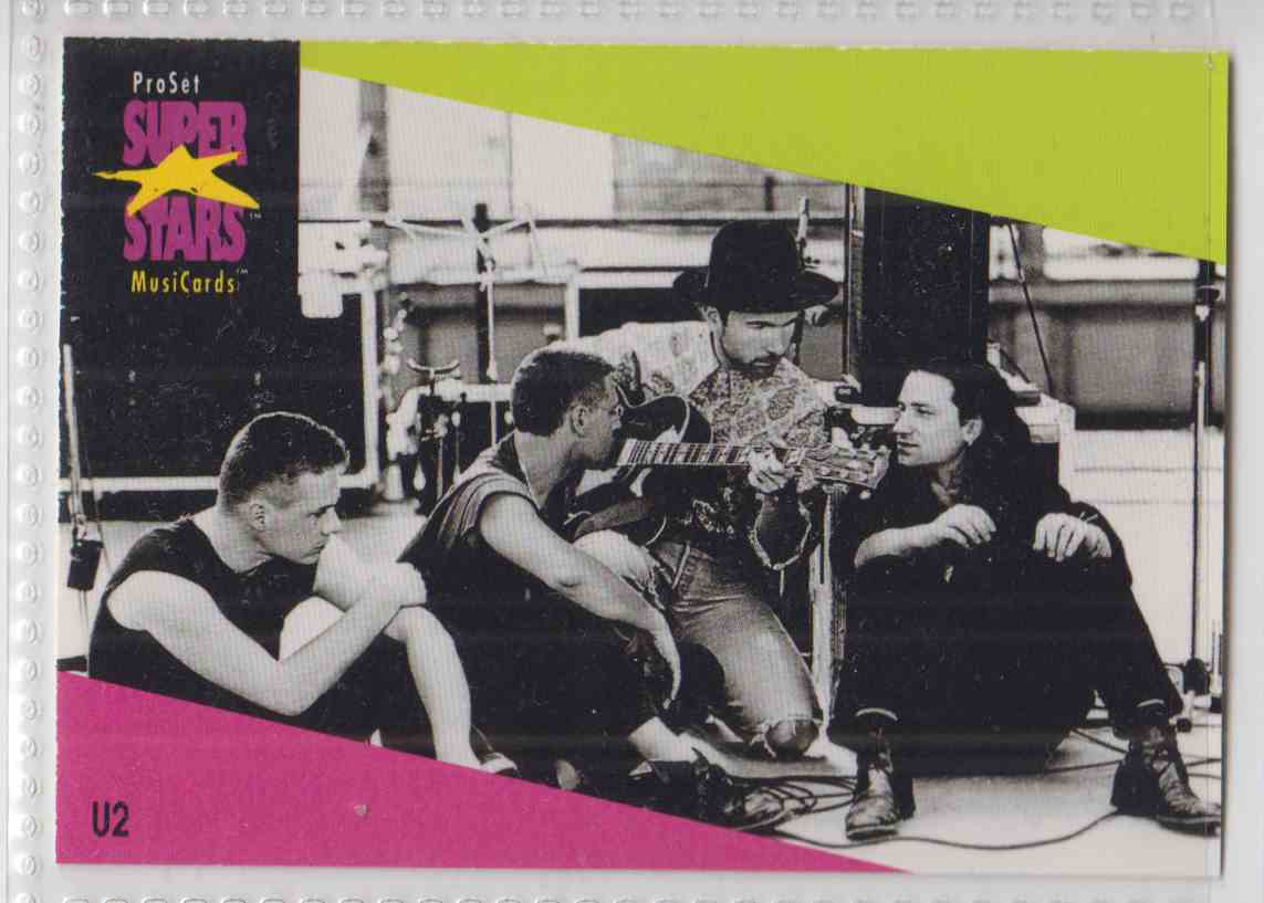 1991 Pro Set SuperStars MusiCards U2 #106