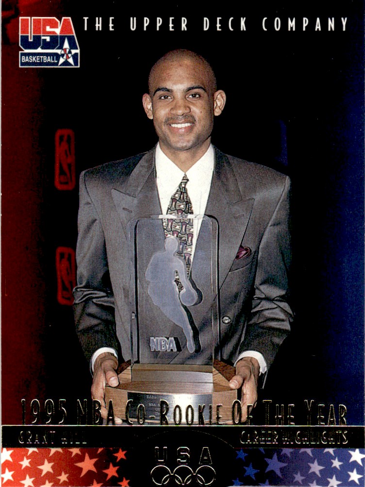 1996-97 upper deck Usa basketball grant hill #6 card front image