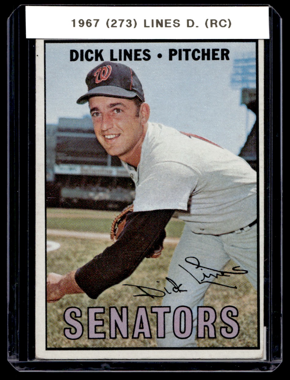 1967 Topps Set Break Dick Lines RC Washington Senators #273 | eBay