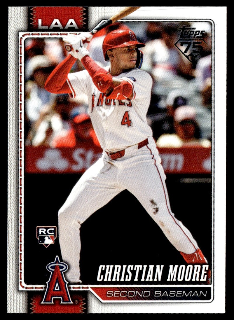 2026 Topps Series 1 Base Christian Moore RC Los Angeles Angels